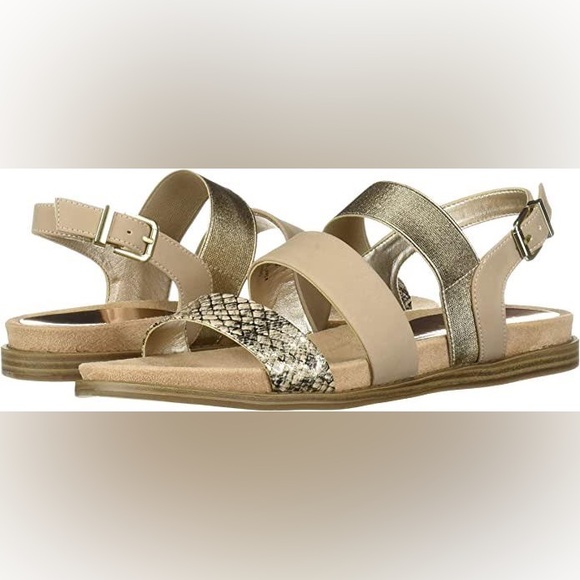 Anne Klein Essence Womens Strappy Leather Ankle Trap Open Toe Sandals Flex 7 - Picture 3 of 7